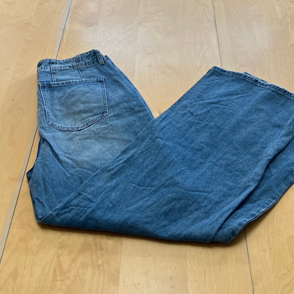 Fashion Nova Denim  women wide leg jeans size 9 good‎ condition